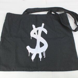 Ksubi Thin Black Money Sign Tote Bag